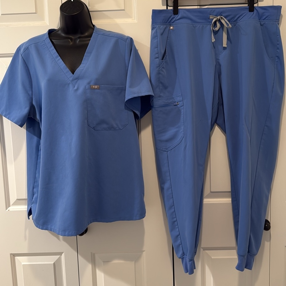 Figs scrubs set Ceil Blue Zamora size XL